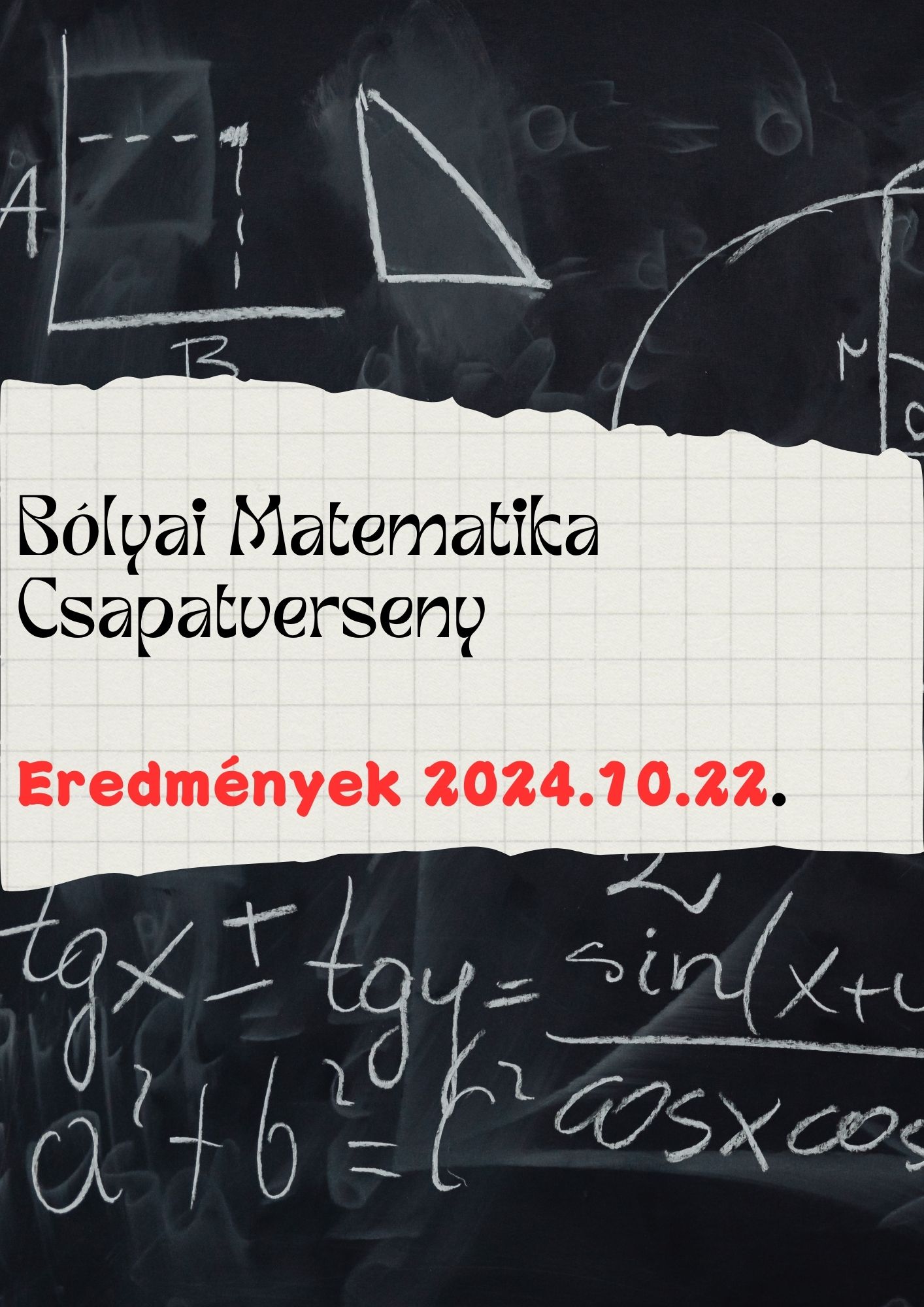 Black and White Simple Mathematics Notebook Cover Document A4