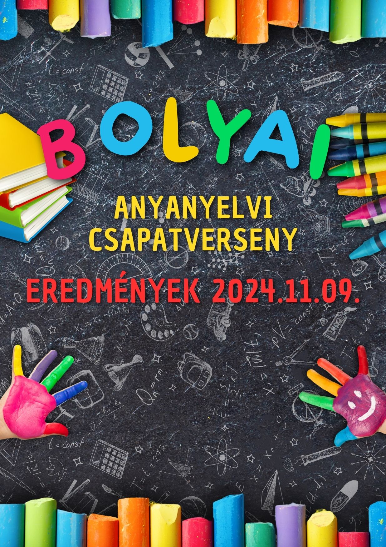 Bolyai Anyanyelvi Csapatverseny eredmény jpg
